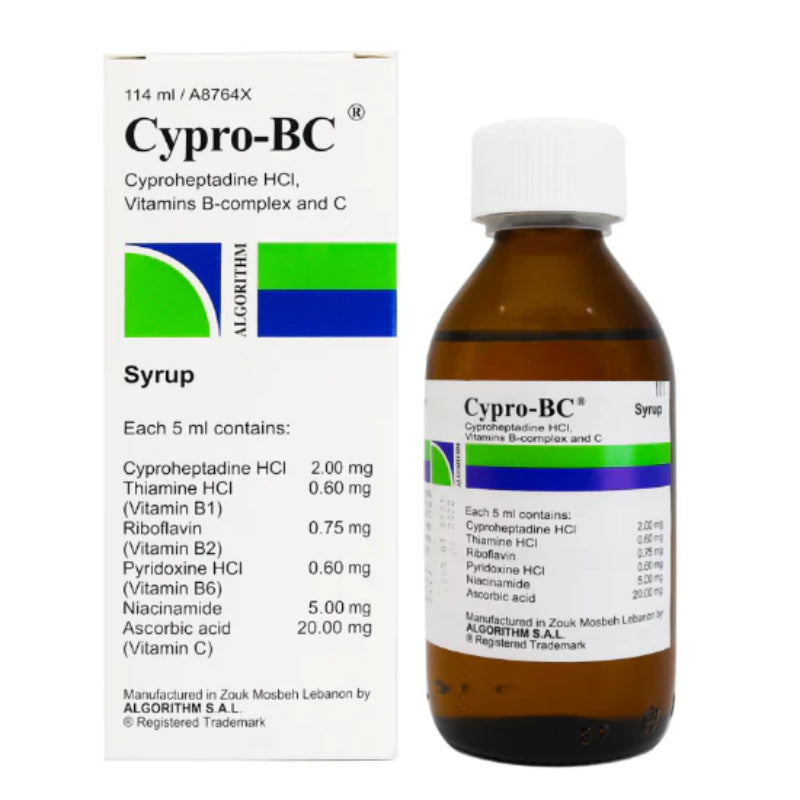 Cyprocare Cypro Bc Syrup 114 ML | Shop Online Now