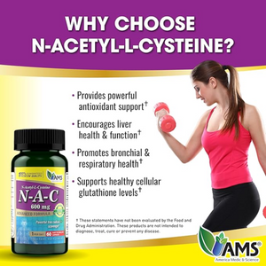 ams glutathione AMS NAC 600mg – N-Acetyl-Cysteine