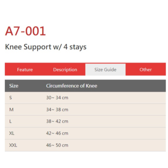 Super Ortho Knee Support With 4 Spiral Stays - XXL