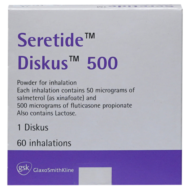Seretide Diskus 50/500mcg 60 Inhalations | Buy Now